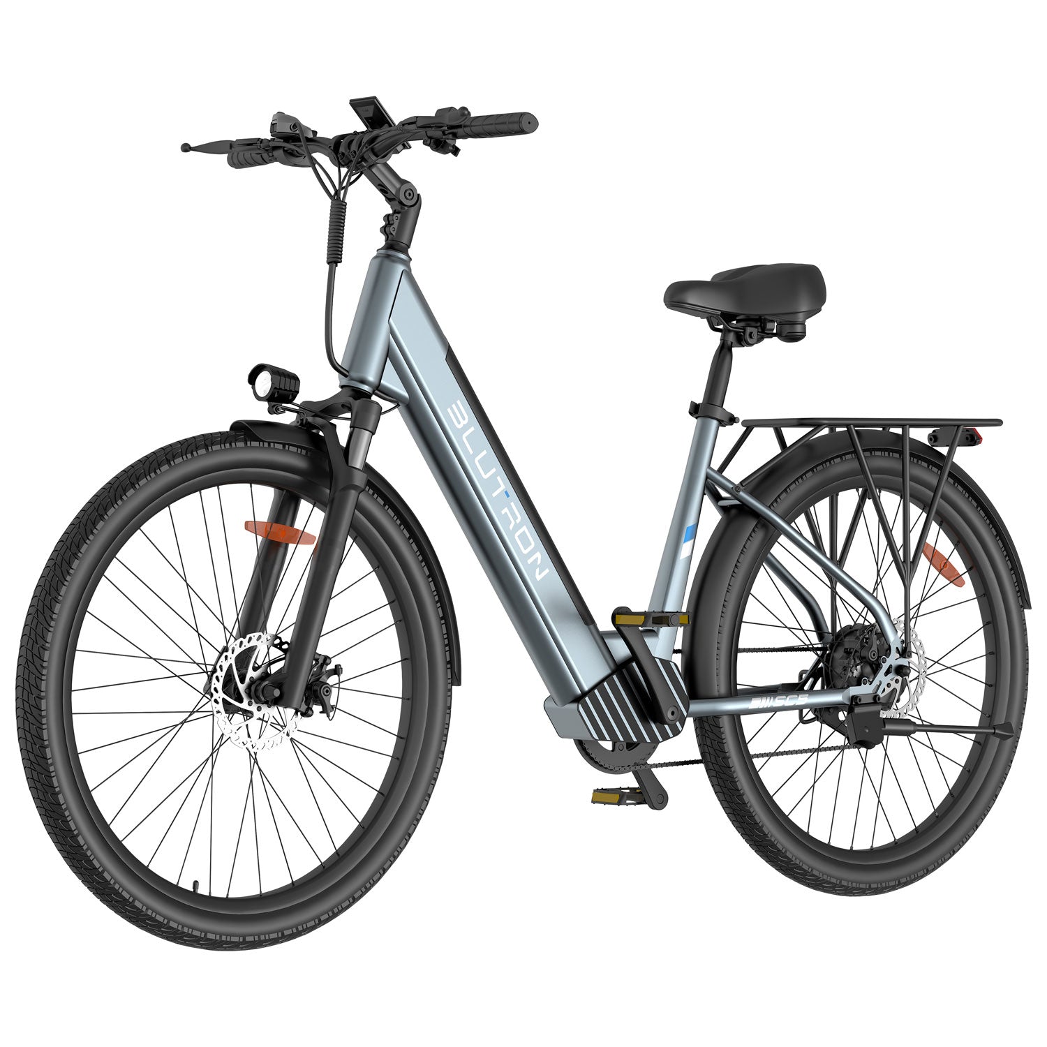 Blutron SC5 Commuter Electric Bike (500W Motor / 75km Battery Range / 32km/h Top Speed) - Sky Blue - image 1