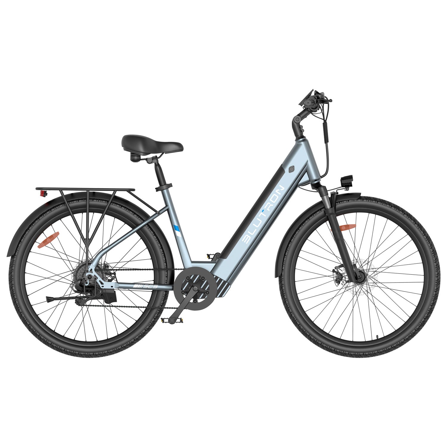 Blutron SC5 Commuter Electric Bike (500W Motor / 75km Battery Range / 32km/h Top Speed) - Sky Blue - image 2