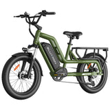 Blutron SCG5 Cargo Electric Bike (500W Motor / 90km Battery Range / 32km/h Top Speed) - Olive Green - image 1