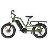 Blutron SCG5 Cargo Electric Bike (500W Motor / 90km Battery Range / 32km/h Top Speed) - Olive Green - image 3