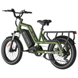 Blutron SCG5 Cargo Electric Bike (500W Motor / 90km Battery Range / 32km/h Top Speed) - Olive Green - image 4
