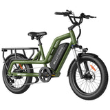 Blutron SCG5 Cargo Electric Bike (500W Motor / 90km Battery Range / 32km/h Top Speed) - Olive Green - image 5