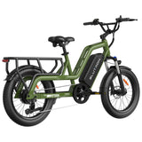 Blutron SCG5 Cargo Electric Bike (500W Motor / 90km Battery Range / 32km/h Top Speed) - Olive Green - image 6