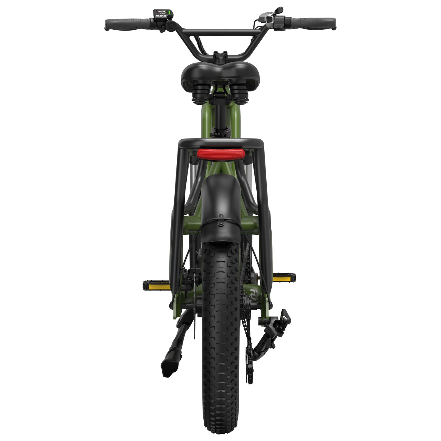 Blutron SCG5 Cargo Electric Bike (500W Motor / 90km Battery Range / 32km/h Top Speed) - Olive Green - image 7