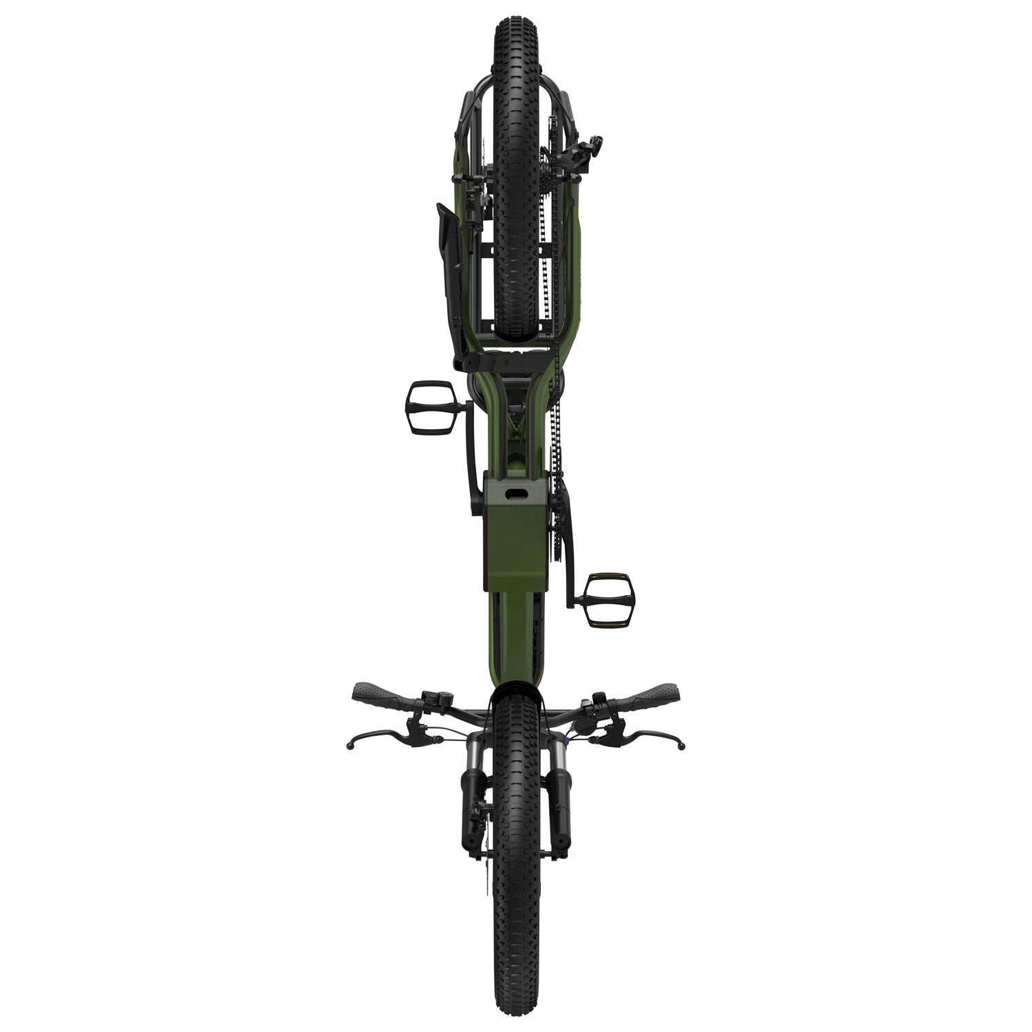 Blutron SCG5 Cargo Electric Bike (500W Motor / 90km Battery Range / 32km/h Top Speed) - Olive Green - image 10