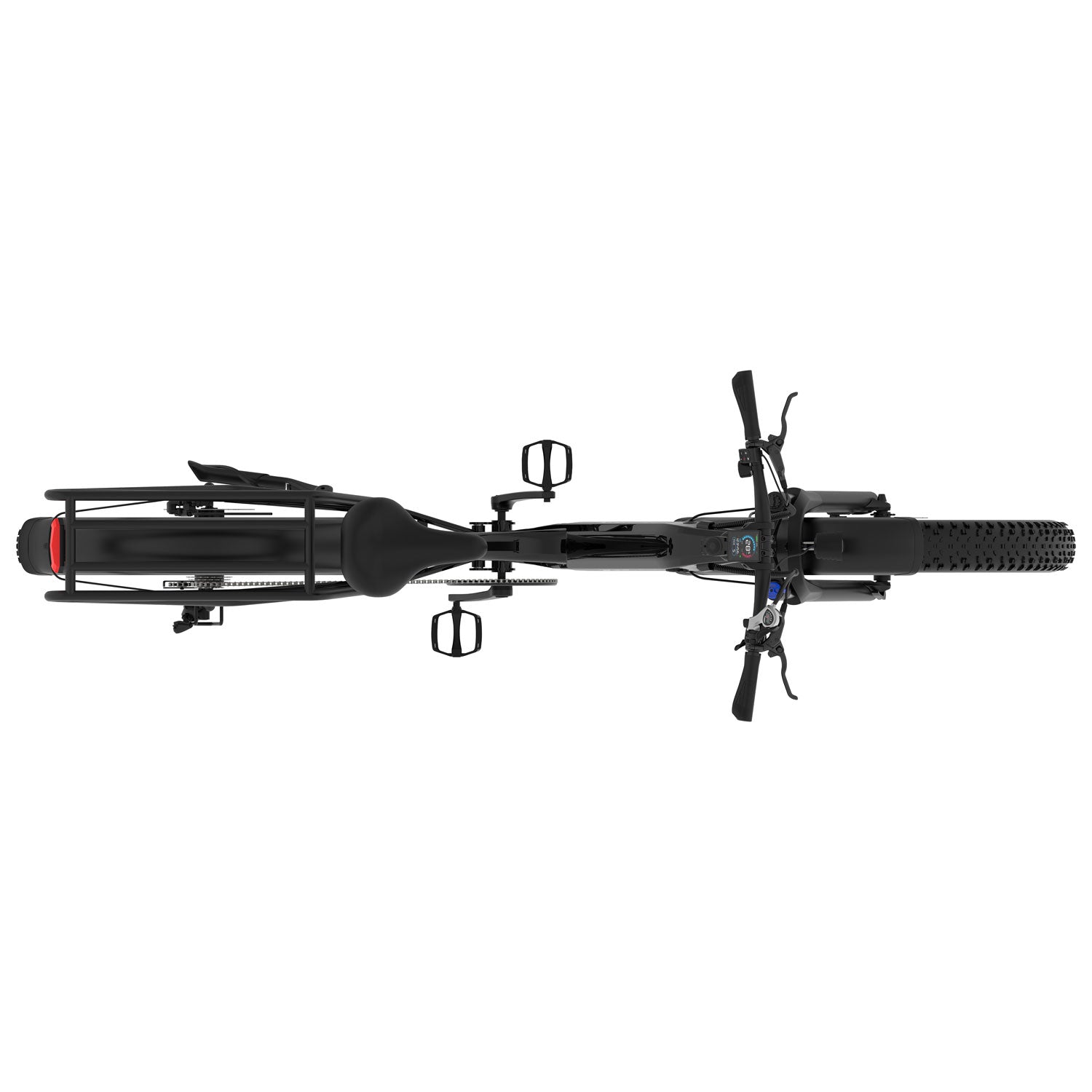 Blutron SF5 Electric Fat Tire Bike (500W Motor / Up to 95km Battery Range / 32km/h Top Speed) - Matte Black - image 11