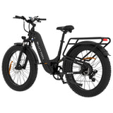 Blutron SF5 Electric Fat Tire Bike (500W Motor / Up to 95km Battery Range / 32km/h Top Speed) - Matte Black - image 5
