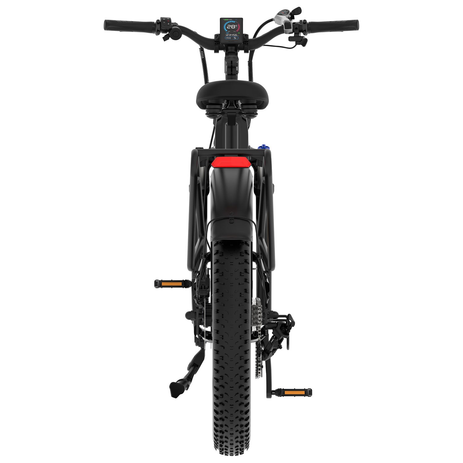Blutron SF5 Electric Fat Tire Bike (500W Motor / Up to 95km Battery Range / 32km/h Top Speed) - Matte Black - image 6