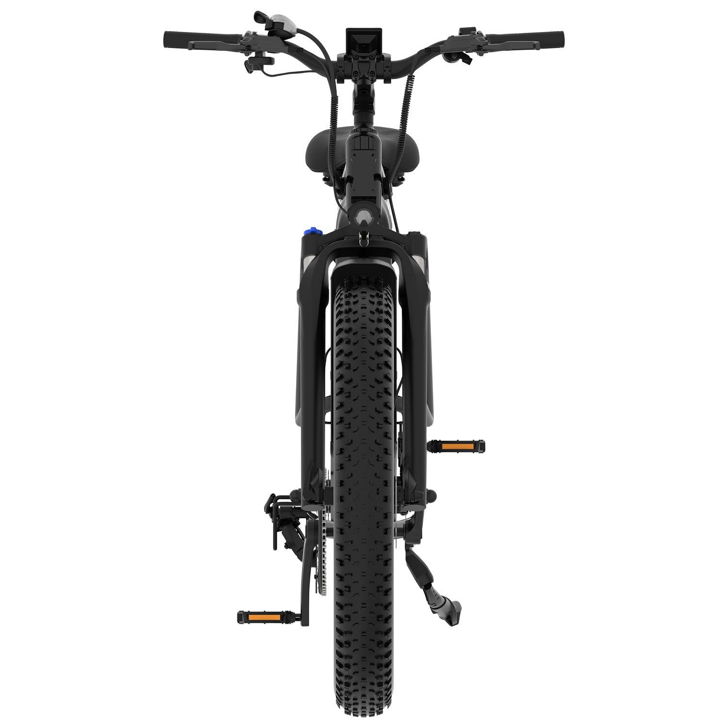 Blutron SF5 Electric Fat Tire Bike (500W Motor / Up to 95km Battery Range / 32km/h Top Speed) - Matte Black - image 7
