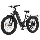Blutron SF5 Electric Fat Tire Bike (500W Motor / Up to 95km Battery Range / 32km/h Top Speed) - Matte Black - image 10