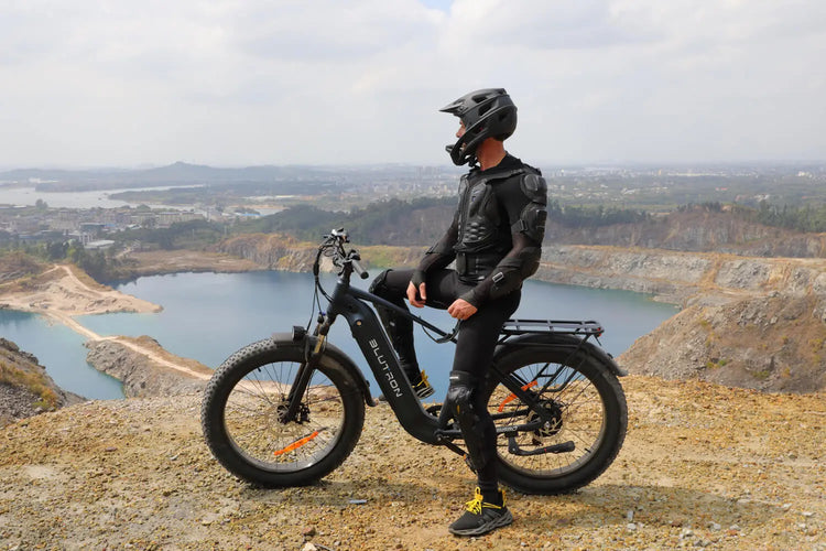 Blutron Fat Tire Ebike Series: Engineered to tackle rugged landscapes, perfect for off-road adventure enthusiasts.
