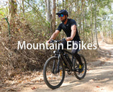 Blutron mountain ebike banner: A rider cruising a wooded trail on a Blutron light mountain ebike, highlighting its lightweight design ideal for forest and off-road mountain adventures.
